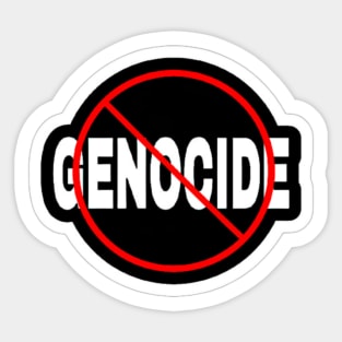 🚫 GENOCIDE - Sticker - Front Sticker